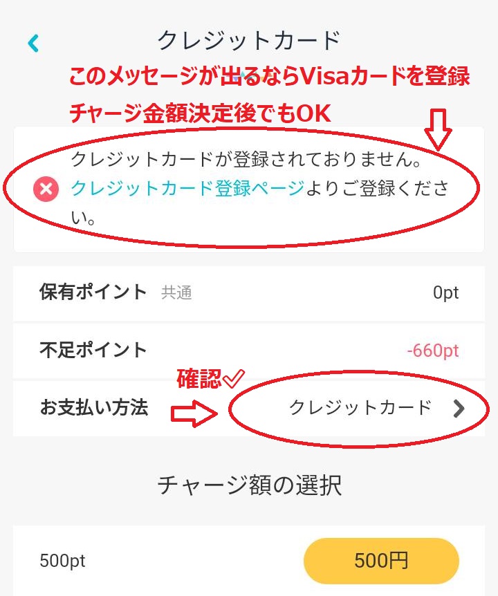 FANZAでvisaを使ってポイント購入